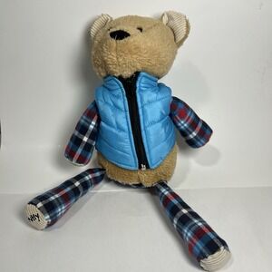 Scentsy Buddy - Boulder The Bear - Plaid wearing Vest‎ - Comes W New Scent Pak